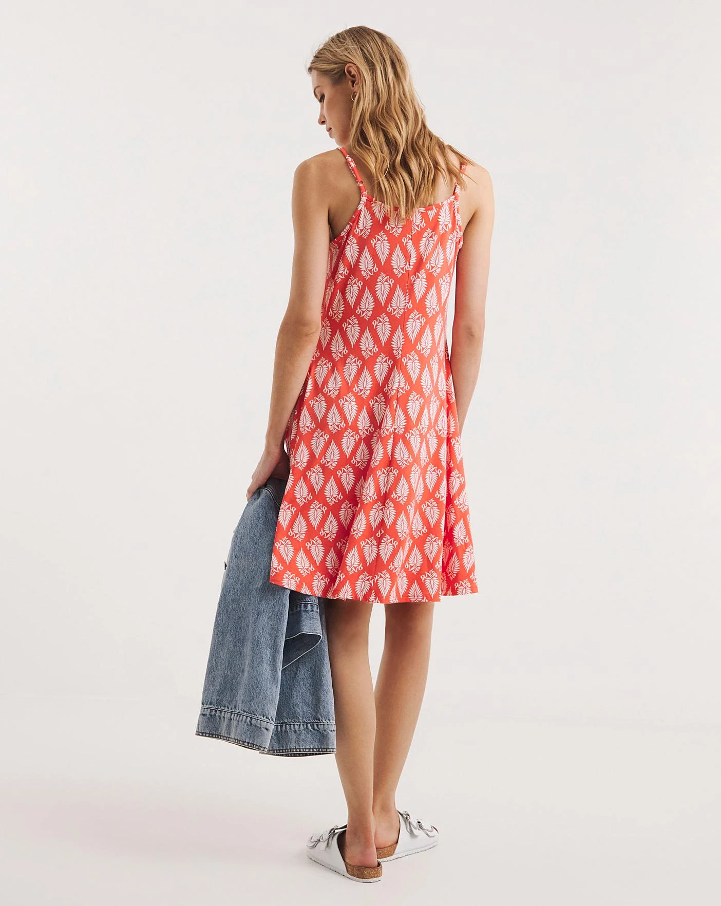 2 Pack Cami Dress| Coral/Navy 5 2 Pack Cami Dress| Coral/Navy - Image 5