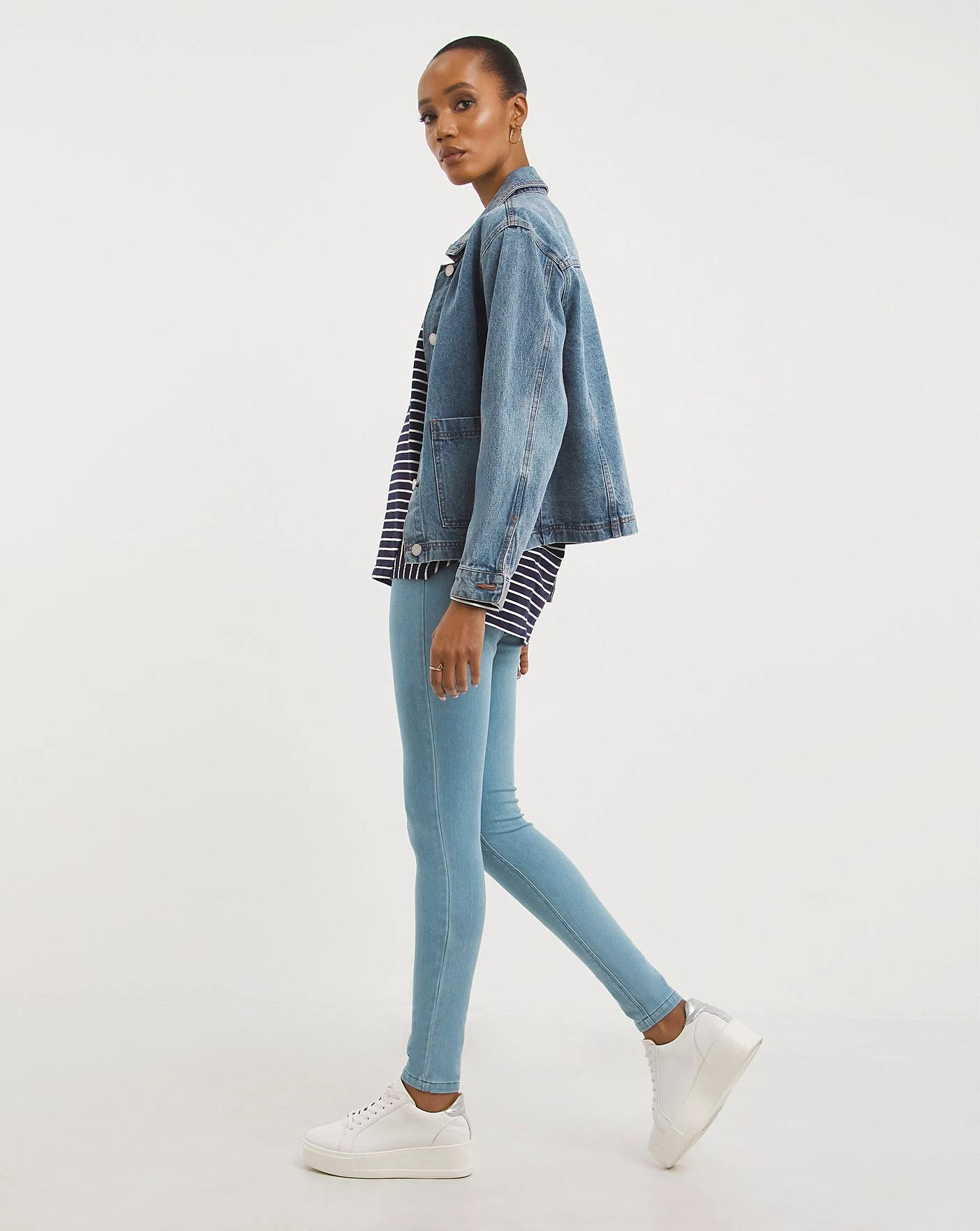 Light Blue Jersey Denim Leggings| Light Blue 1 Light Blue Jersey Denim Leggings| Light Blue