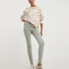 Sage Jersey Denim Leggings| Sage