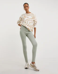 Sage Jersey Denim Leggings| Sage