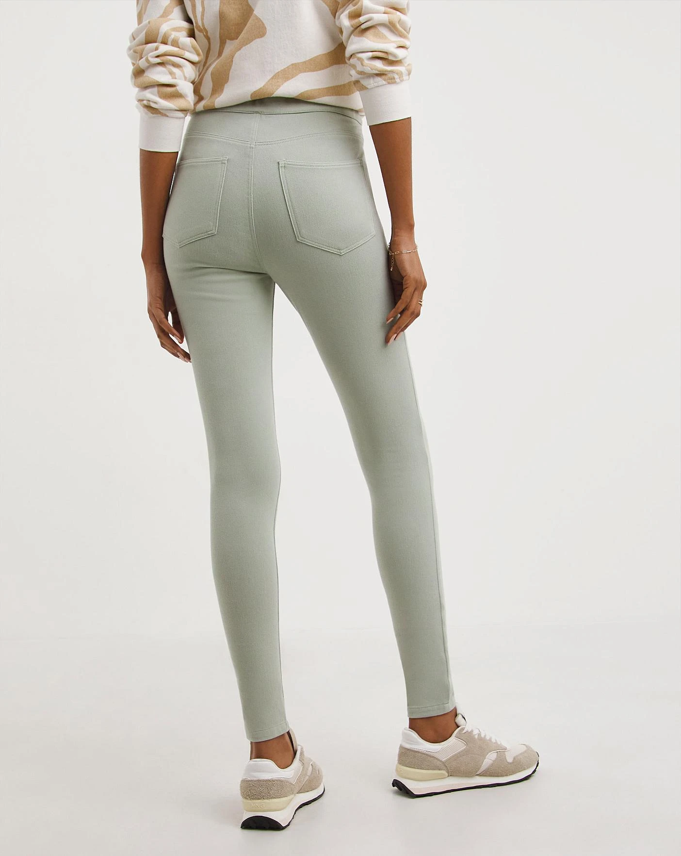 Sage Jersey Denim Leggings| Sage 4 Sage Jersey Denim Leggings| Sage - Image 4