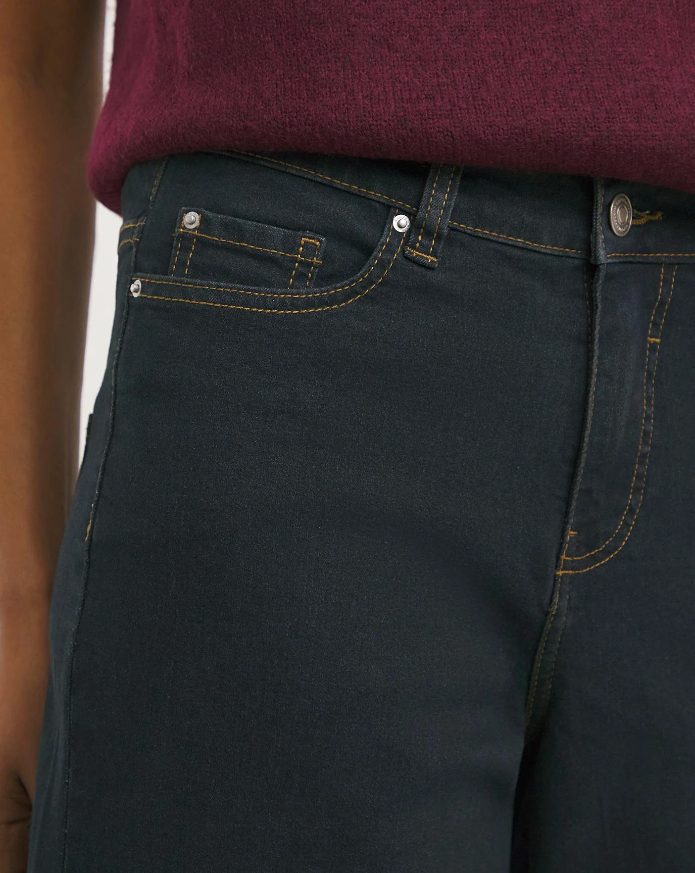 Indigo 24/7 Wide Crop Jeans| Indigo 3 Indigo 24/7 Wide Crop Jeans| Indigo - Image 3