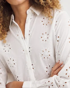 White Broderie Shirt| White -Cheap Wovinity Store y01tu971713w