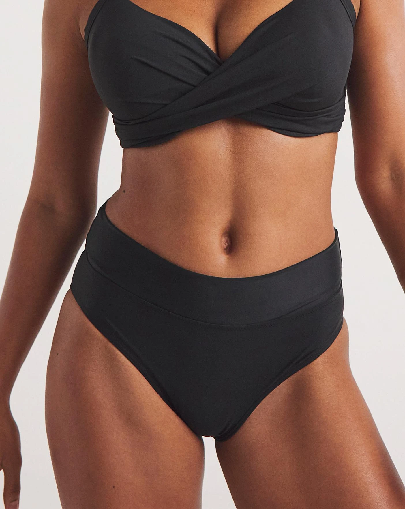 MAGISCULPT Fold Over Shaping Black Bikini Bottoms| Black 3 MAGISCULPT Fold Over Shaping Black Bikini Bottoms| Black - Image 3