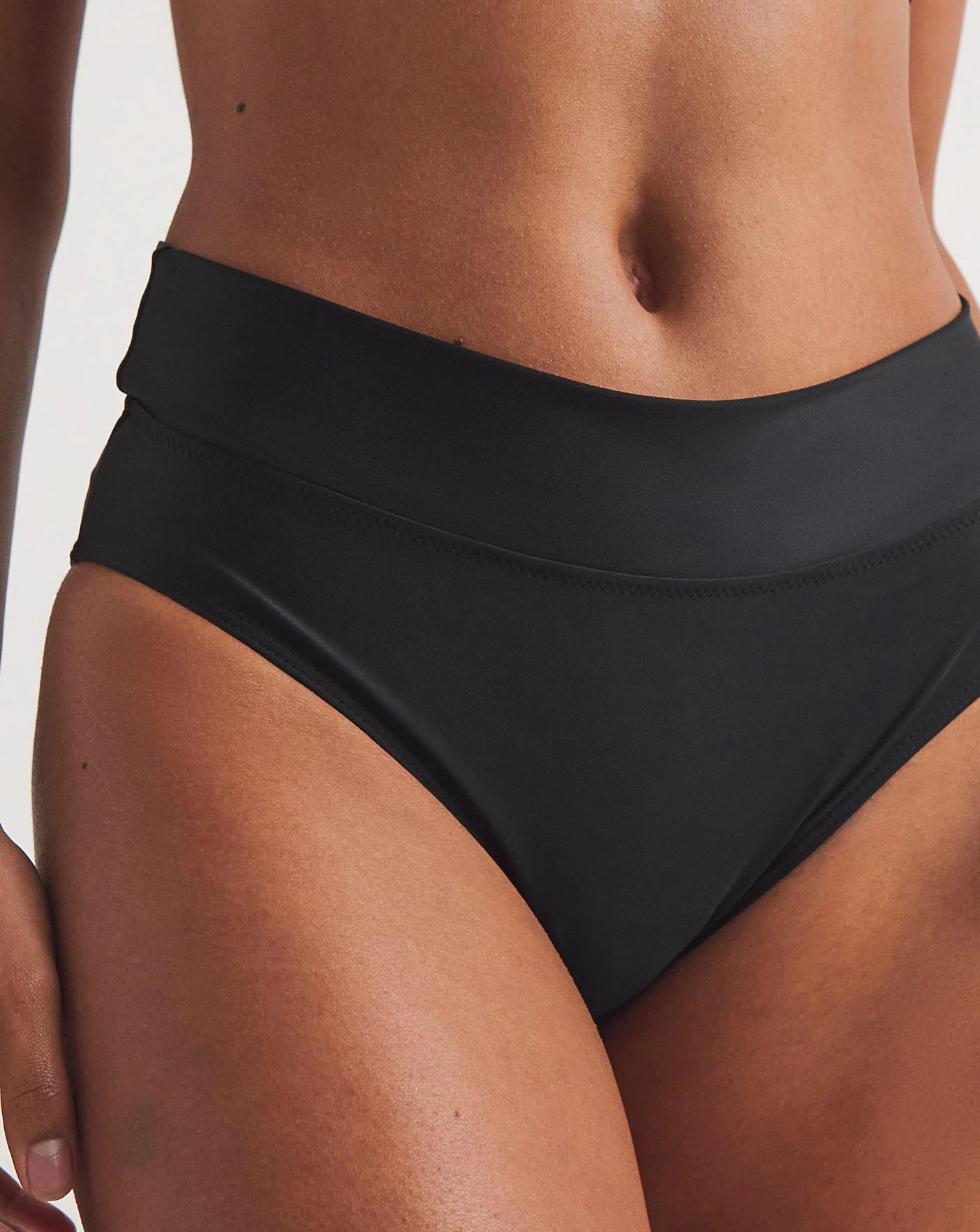 MAGISCULPT Fold Over Shaping Black Bikini Bottoms| Black 5 MAGISCULPT Fold Over Shaping Black Bikini Bottoms| Black - Image 5