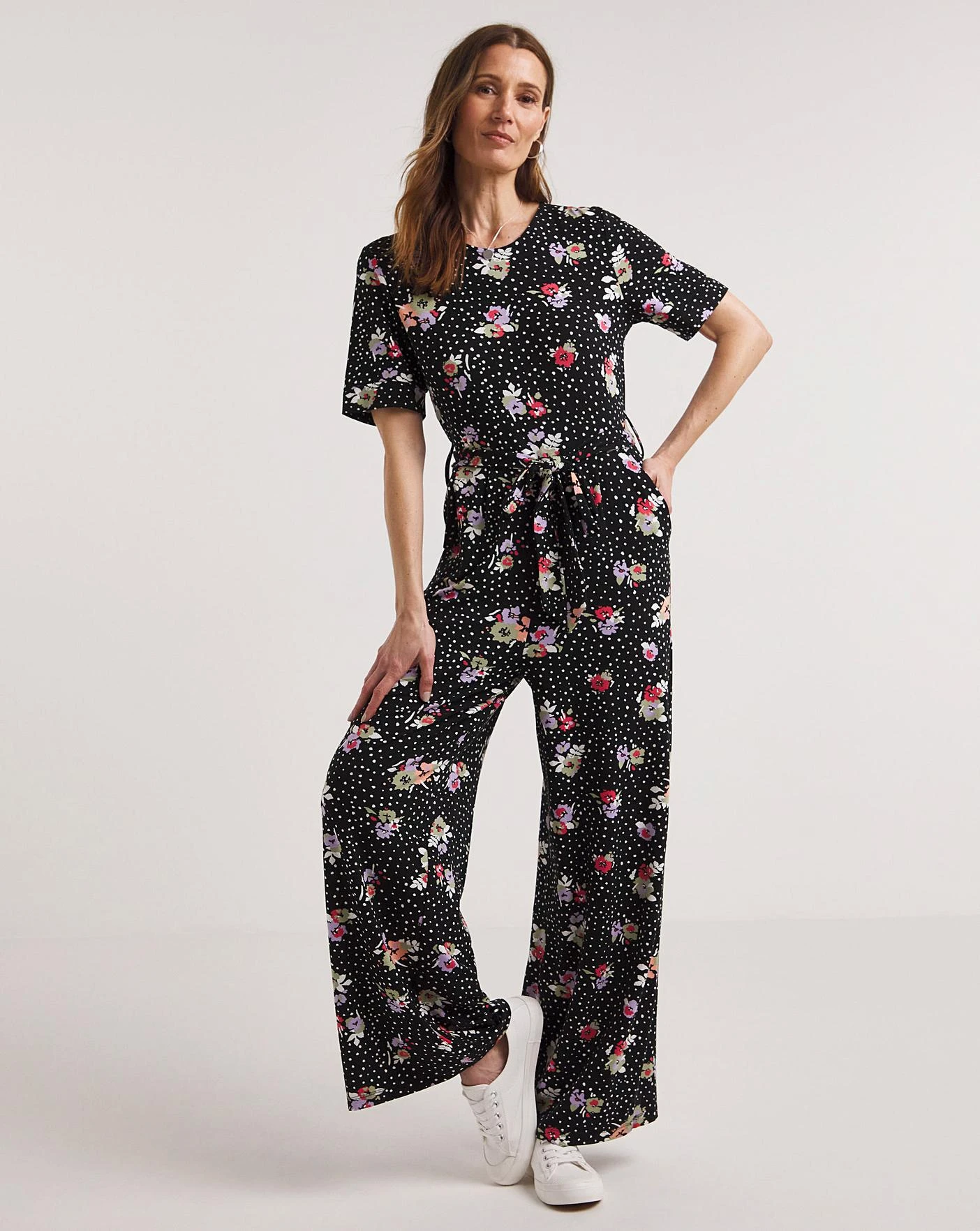 Joe Browns Joe's Must Have Printed Jumpsuit| Black 2 Joe Browns Joe's Must Have Printed Jumpsuit| Black - Image 2