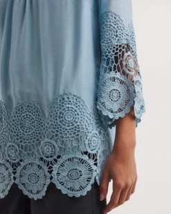 Joe Browns Lovely Lace Tunic| Blue -Cheap Wovinity Store y01ua119742w