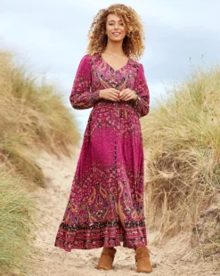 Joe Browns Glorious Boho Maxi Dress| Pink