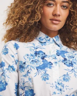 Joe Browns Floral Shirt Dress| White -Cheap Wovinity Store y01ua240738w
