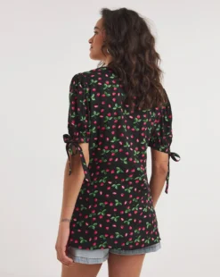 Joe Browns Tie Detail Woven Strawberry Print Top| Black Multi 7 Joe Browns Tie Detail Woven Strawberry Print Top| Black Multi -Cheap Wovinity Store y01ua243738w