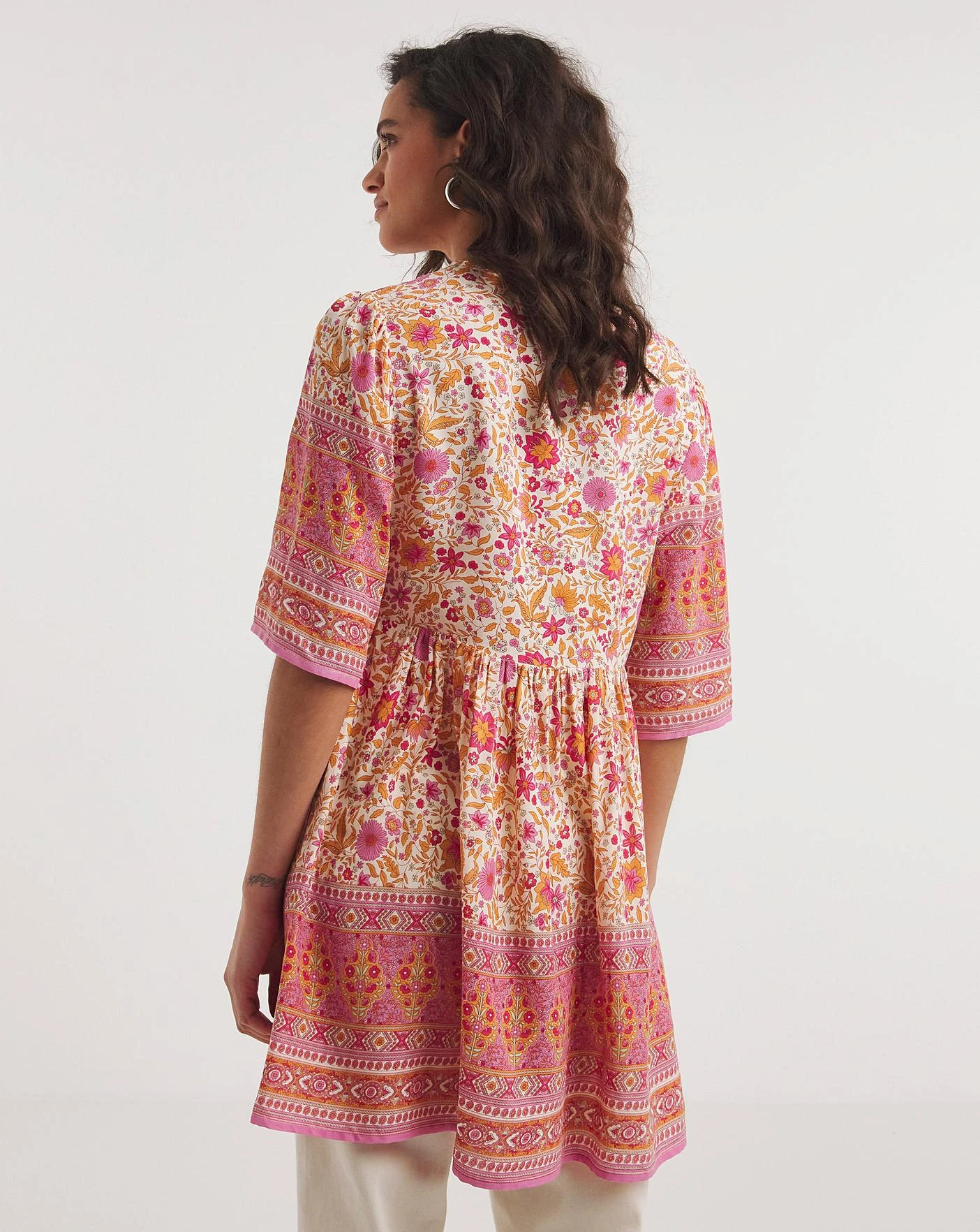 Joe Browns Boho Print Tunic| Pink Multi-coloured 2 Joe Browns Boho Print Tunic| Pink Multi-coloured - Image 2