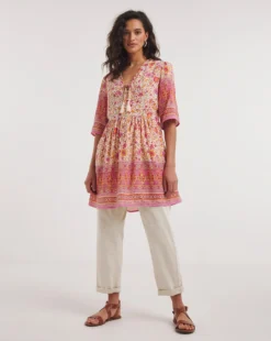 Joe Browns Boho Print Tunic| Pink Multi-coloured