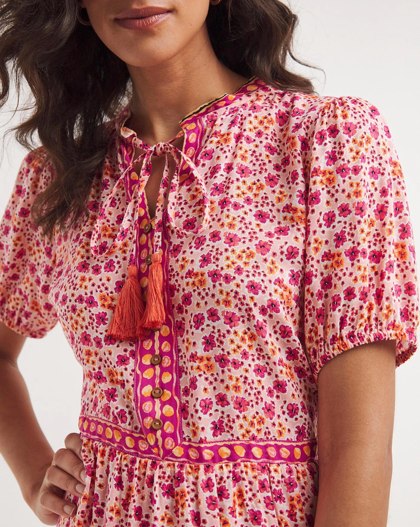 Joe Browns Joe Brown's Ultimate Boho Boarder Tassel Tie Dress| Multi 3 Joe Browns Joe Brown's Ultimate Boho Boarder Tassel Tie Dress| Multi - Image 3