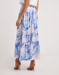 French Connection Dalla Verona Crepe Split Skirt| Blue 6 French Connection Dalla Verona Crepe Split Skirt| Blue -Cheap Wovinity Store y01ux457730w