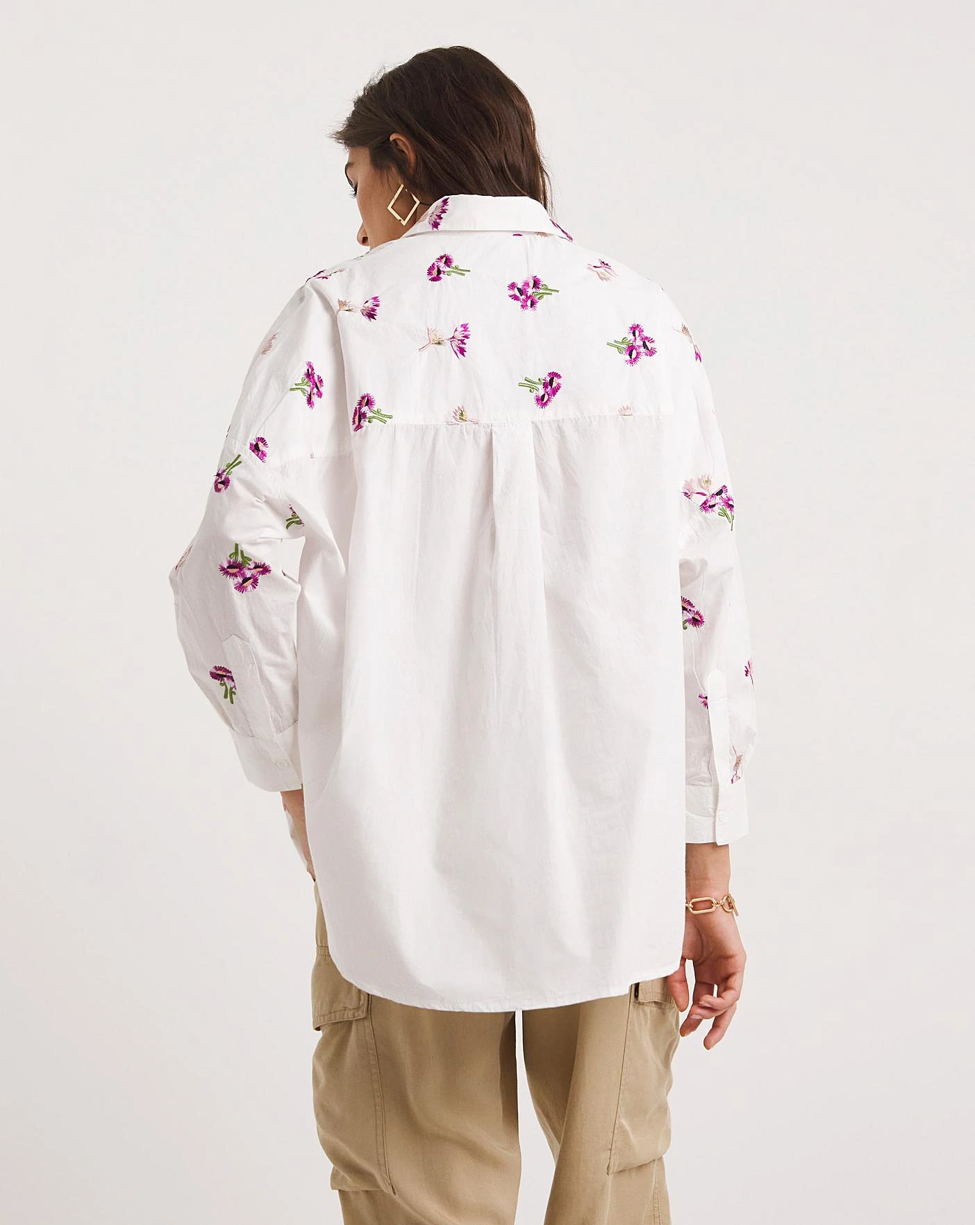 French Connection Chrla Rhodes Embroidered Top| White 3 French Connection Chrla Rhodes Embroidered Top| White - Image 3