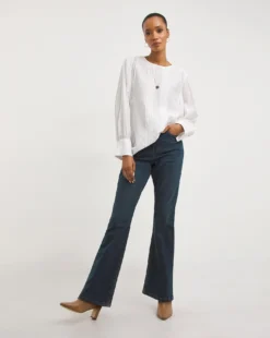 24/7 Authentic Blue Bootcut Jeans| Mid Blue