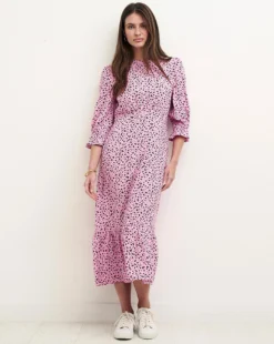 Nobody's Child Alexa Ditsy Print Midi Dress| Pink
