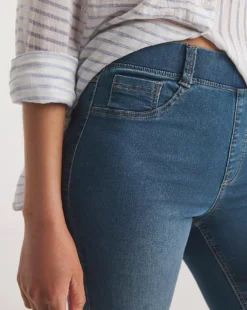 Amber Mid Blue Pull On Crop Jeggings| Mid Blue 7 Amber Mid Blue Pull On Crop Jeggings| Mid Blue -Cheap Wovinity Store y01yy457707w