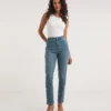 Lexi Mid Blue High Waist Super Soft Slim Leg Jeans| Mid Blue