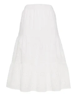 White Tiered Broderie Skirt| White -Cheap Wovinity Store y01zh974717s