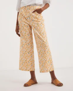 Joe Browns Totally Retro Floral Cropped Trouser| Orange Multi-coloured -Cheap Wovinity Store y01zy085746w
