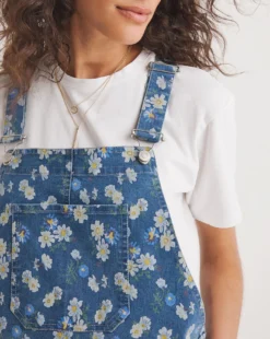 Joe Browns Daisy Print Pinafore Denim Dress| Blue -Cheap Wovinity Store y01zy130750w