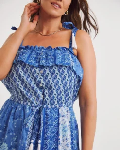 Joe Browns Indian Summer Maxi Boho Dress| Blue Multi-coloured -Cheap Wovinity Store y01zy331740w