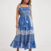 Joe Browns Indian Summer Maxi Boho Dress| Blue Multi-coloured