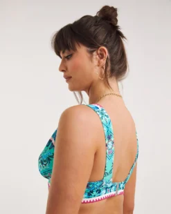 Figleaves Frida Soft Plunge Bikini Top| Floral Print -Cheap Wovinity Store y02va952732w