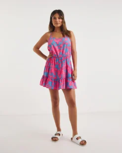 Simply Be Value 2 Pack Beach Dresses| Floral Print/ Blue -Cheap Wovinity Store z01qt965725w