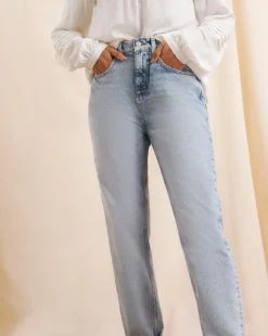 Anise Heather Bleach Wash Girlfriend Jean| Bleach Wash -Cheap Wovinity Store z01vk044501w